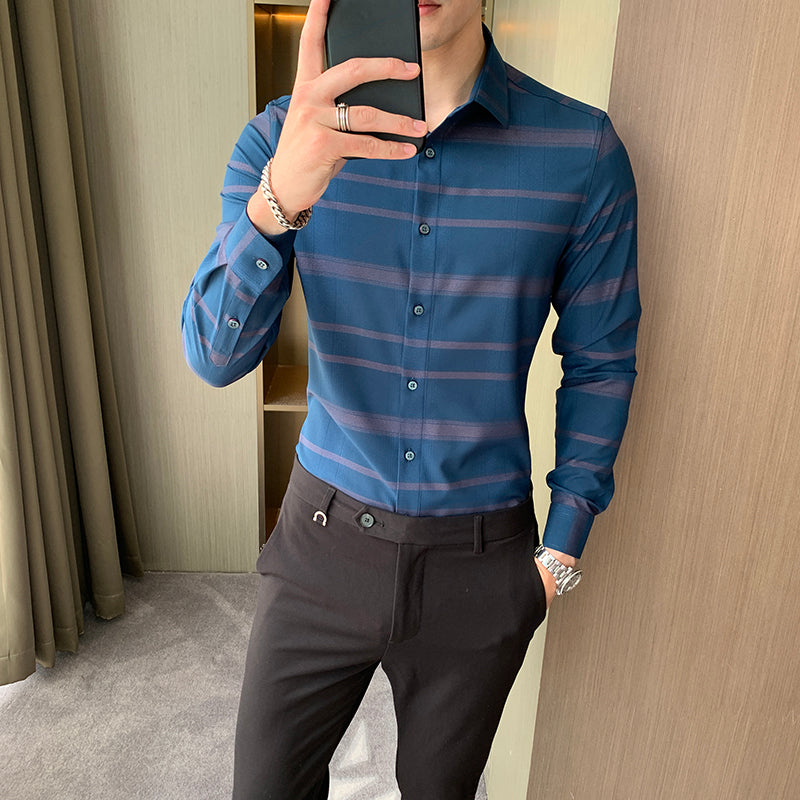 Långärmad skjorta för män