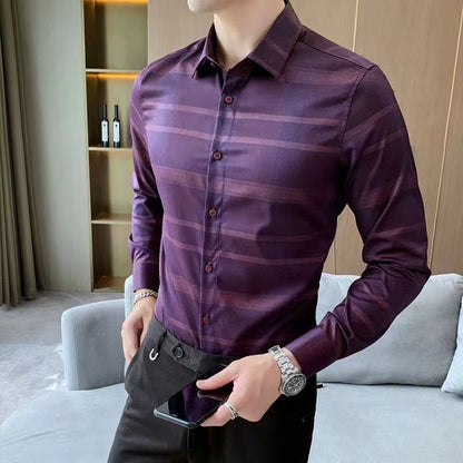 Långärmad skjorta för män