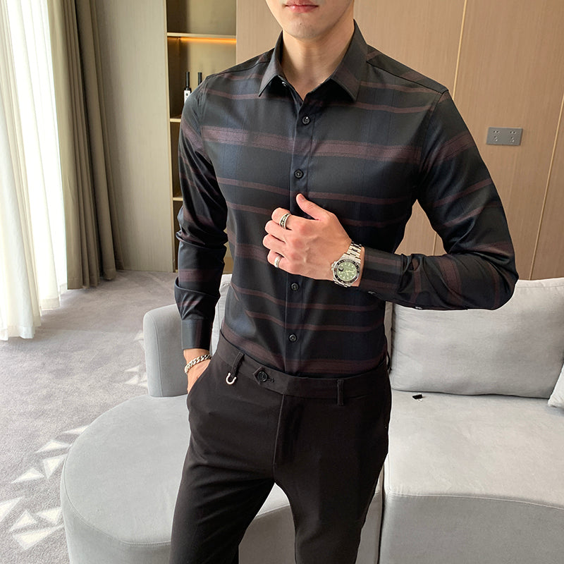 Långärmad skjorta för män